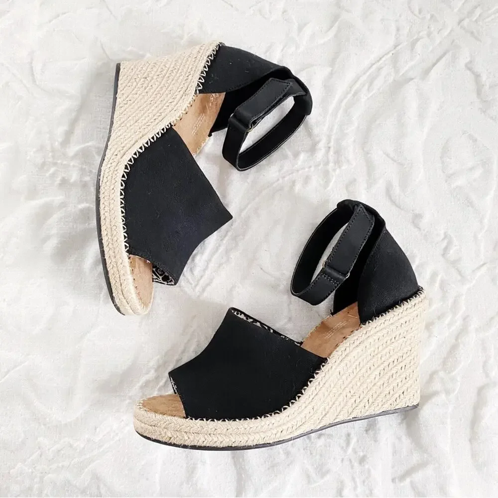 TOMS Marisol Espadrille Wedge Sandal Size 11